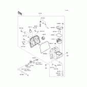 Схема вузла: Повітряний фільтр Kawasaki ZR1000 Z1000