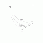 Схема узла: Сиденье для Kawasaki KX250/ KX252 KX250