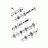 Схема узла: Трансмиссия для Kawasaki ZX1400 ZZR1400 ABS