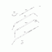 Схема вузла: Троси для Kawasaki EJ650 W650