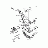 Схема вузла: Кріплення для Kawasaki KX450 KX450F