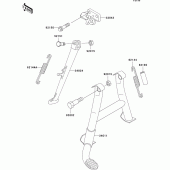 Схема вузла: Stand(s) для Kawasaki ZX600 ZZ-R600