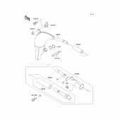 Схема вузла: Вихлопна система для Kawasaki KX100