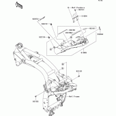 Схема вузла: Battery case для Kawasaki ZR1000 Z1000 ABS