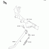 Схема вузла: Stand(s) для Kawasaki VN1500 VN1500 Drifter