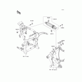 Схема узла: Подвеска/задний амортизатор для Kawasaki VN2000 Vulcan 2000 Classic