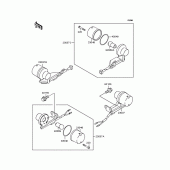 Схема вузла: Поворотники для Kawasaki KLX250 KLX250SR