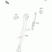 Схема узла: Stand(s) для Kawasaki ZR1200 ZRX1200