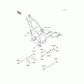 Схема узла: Крепление двигателя для Kawasaki KLX300R