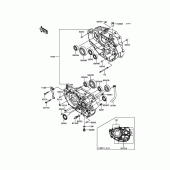 Схема узла: Картер двигателя для Kawasaki BR250 Z250SL