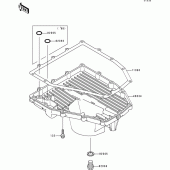 Схема вузла: Oil pan для Kawasaki ZX600 Ninja ZX-6R
