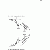 Схема вузла: Decals(green)(nbf) для Kawasaki ZR750 Z750R