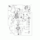 Схема вузла: Карбюратор(1/3) для Kawasaki KX125