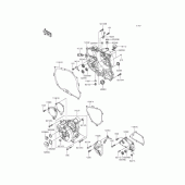 Схема вузла: Кришка двигуна для Kawasaki BX250 NINJA 250SL