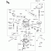 Схема узла: Карбюратор(1/2) для Kawasaki VN1500 VN1500 Classic