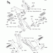 Схема вузла: Підніжки для Kawasaki ZX900 Ninja ZX-9R
