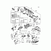 Схема вузла: Електроустаткування для Kawasaki ZX1000 Ninja ZX-10R ABS