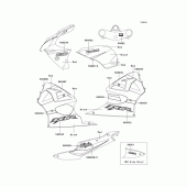 Схема вузла: Decals(red/black) для Kawasaki ZX636 Ninja ZX-6R