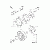 Схема узла: Сцепление для Kawasaki ZX600 Ninja ZX-6R