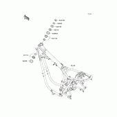Схема узла: Рама для Kawasaki EJ800 W800