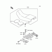 Схема узла: Сиденье для Kawasaki KLE500