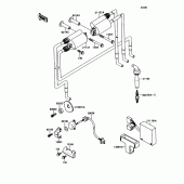 Схема узла: Катушка зажигания для Kawasaki ZX1100 Ninja ZX-11