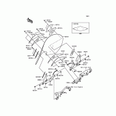 Схема вузла: Облицювальні елементи Kawasaki VN900 Vulcan 900 Classic LT