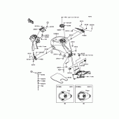 Схема узла: Топливный бак для Kawasaki ZX636 Ninja ZX-6R