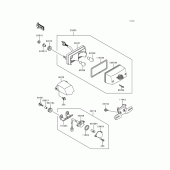 Схема вузла: Задній ліхтар (Стоп сигнал) для Kawasaki ZG1000 Concours