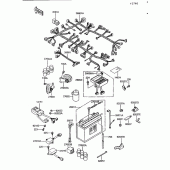 Схема вузла: Електроустаткування для Kawasaki ZG1200 Voyager XII