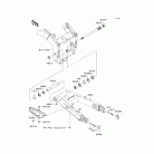 Схема вузла: Задній важіль (Маятник) для Kawasaki ZX636 Ninja ZX-6R
