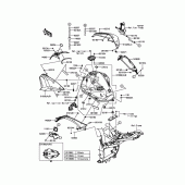 Схема вузла: Паливний бак для Kawasaki ZR800 Z800