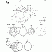 Схема узла: Воздушный фильтр для Kawasaki KX85 KX85