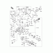 Схема вузла: Front bevel gear(1/3) для Kawasaki VN1600 Vulcan 1600 Classic