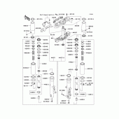 Схема узла: Передняя вилка(1/2) для Kawasaki VN1700 VN1700 Classic ABS