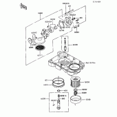 Схема вузла: Масляний насос & Масляний фільтр для Kawasaki ZX600 Ninja 600R
