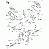 Схема узла: Подножки для Kawasaki VN900 VN900 Classic