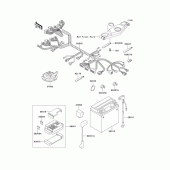 Схема вузла: Електроустаткування для Kawasaki ZX600 Ninja ZX-6