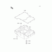 Схема узла: Масляный поддон для Kawasaki ZX750 Ninja ZX-7R