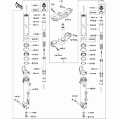 Схема узла: Вилка передней оси для Kawasaki ZR1200 ZRX1200