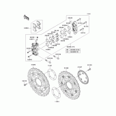 Схема узла: Передний тормоз для Kawasaki ZX1400 Ninja ZX-14R ABS