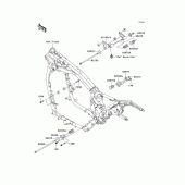 Схема вузла: Кріплення двигуна для Kawasaki VN1600 Vulcan 1600 Classic