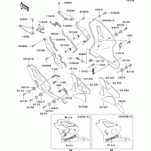Схема узла: Cowling lowers(zx400-l8) для Kawasaki ZX400 ZXR400