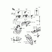 Схема вузла: Замок запалювання для Kawasaki ZR800 Z800 ABS