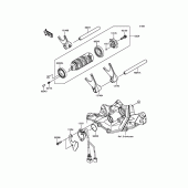 Схема вузла: Gear Change Drum/Shift Fork(s) для Kawasaki ZX636 Ninja ZX-6R ABS