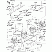 Схема вузла: Карбюратор(1/3) для Kawasaki ZR1100 ZRX1100-II