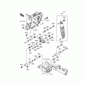 Схема вузла: Підвіска/задній амортизатор для Kawasaki ER300 Z300