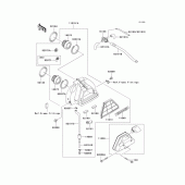 Схема вузла: Повітряний фільтр Kawasaki EN500 Vulcan 500 LTD