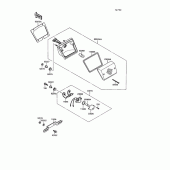 Схема вузла: Taillight(s) для Kawasaki KL650 KLR650