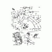 Схема вузла: Brake Piping для Kawasaki ZG1400 Concours 14 ABS